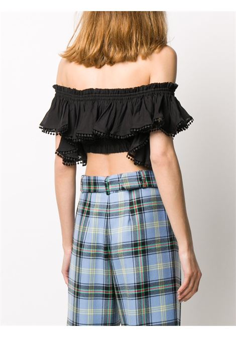 Black casta cropped top Charo Ruiz Ibiza 1989 - women CHARO RUIZ IBIZA 1989 | 201110BLK